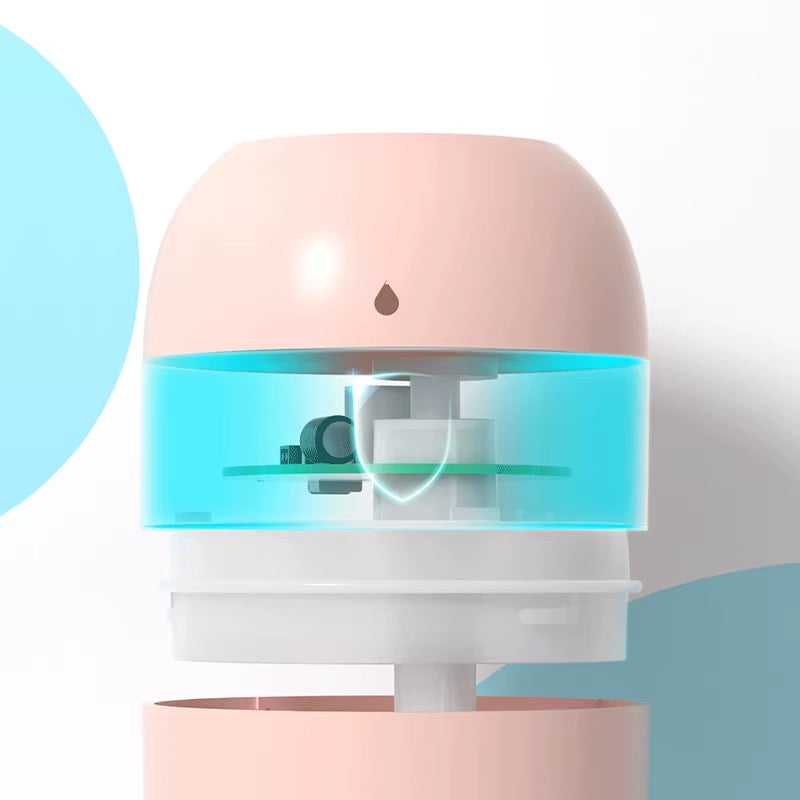 Compact USB Ultrasonic Mini Humidifier & Essential Oil Diffuser - Aromatherapy Car Purifier with LED Light