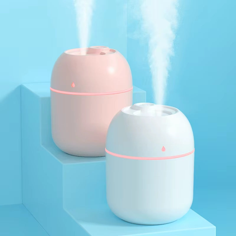 Compact USB Ultrasonic Mini Humidifier & Essential Oil Diffuser - Aromatherapy Car Purifier with LED Light