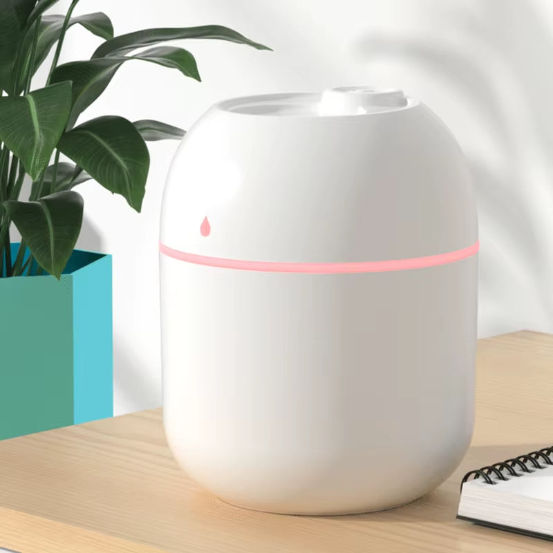 Compact USB Ultrasonic Mini Humidifier & Essential Oil Diffuser - Aromatherapy Car Purifier with LED Light