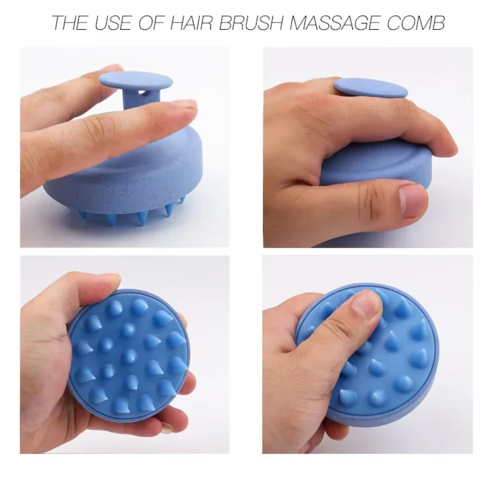 Silicone Scalp Massager Shampoo Brush - Ultimate Hair Washing & Body Massage Tool for Salon-Quality Care at Home
