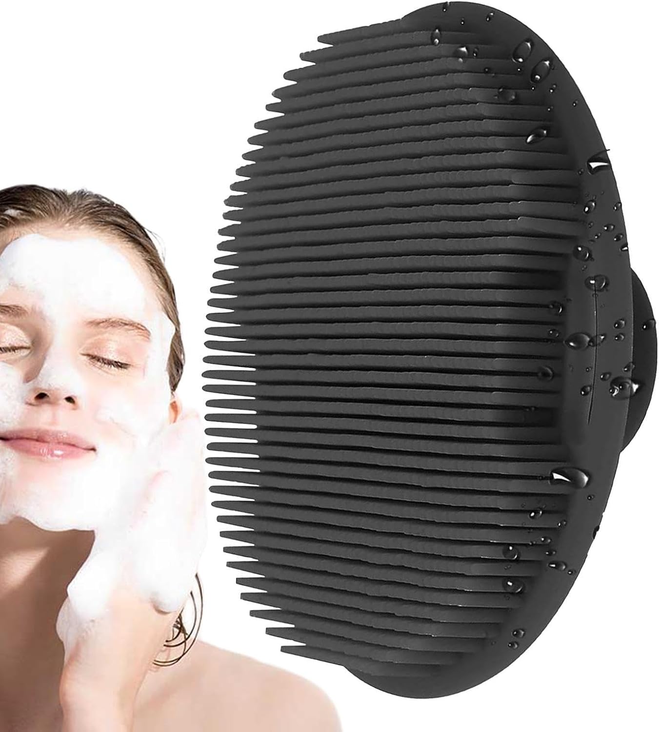 Multifunctional Silicone Exfoliator Face Scrubber - Perfect Facial Cleansing Brush for Home, Travel & Outdoor Use!