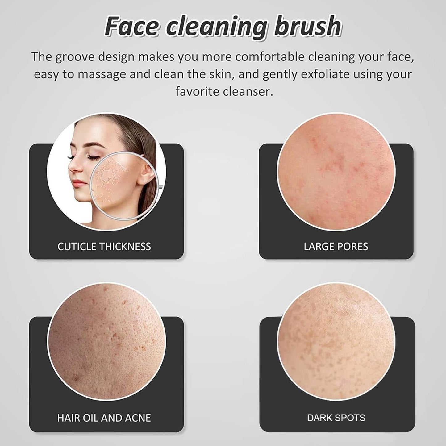 Multifunctional Silicone Exfoliator Face Scrubber - Perfect Facial Cleansing Brush for Home, Travel & Outdoor Use!