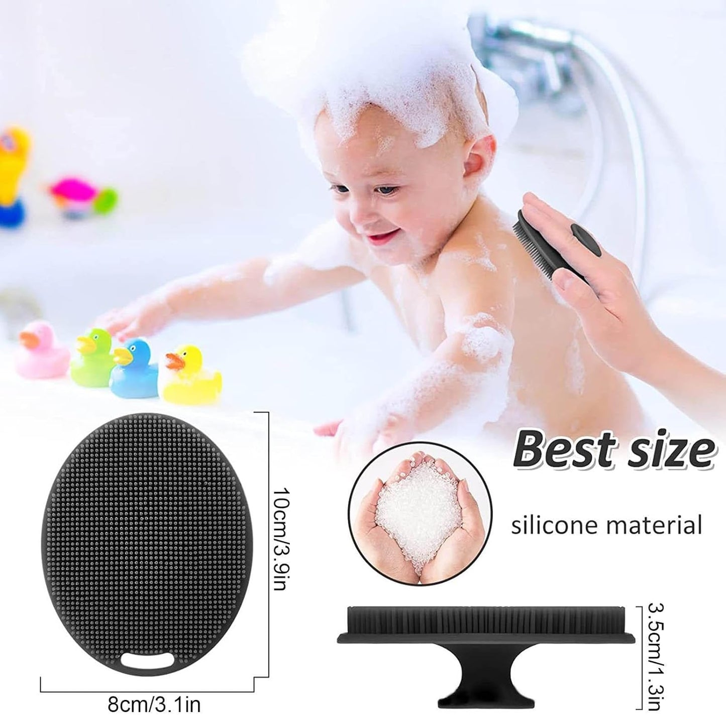 Multifunctional Silicone Exfoliator Face Scrubber - Perfect Facial Cleansing Brush for Home, Travel & Outdoor Use!