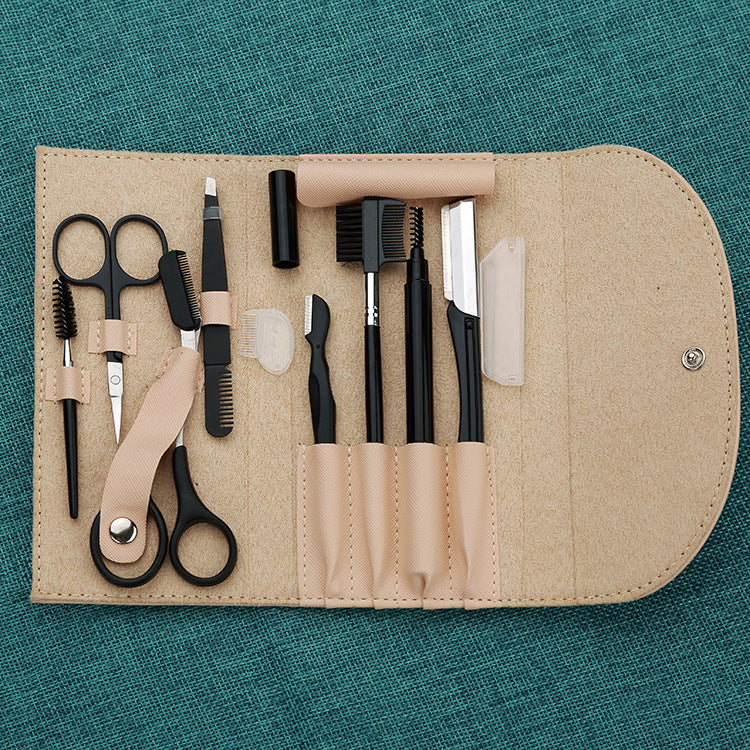 8-piece Set Of Beauty Tools - Eyebrow Scraper And Eyebrow Clip