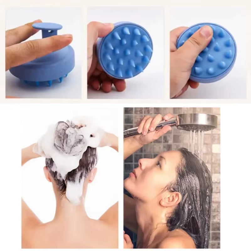 Silicone Scalp Massager Shampoo Brush - Ultimate Hair Washing & Body Massage Tool for Salon-Quality Care at Home