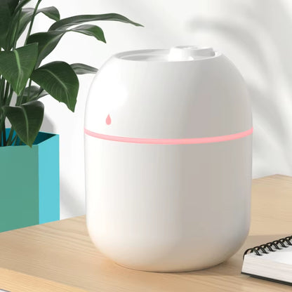 Compact USB Ultrasonic Mini Humidifier & Essential Oil Diffuser - Aromatherapy Car Purifier with LED Light