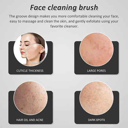 Multifunctional Silicone Exfoliator Face Scrubber - Perfect Facial Cleansing Brush for Home, Travel & Outdoor Use!